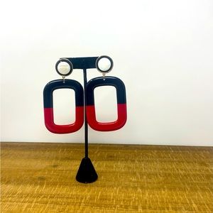 Statement Large square runway fabulous earrings